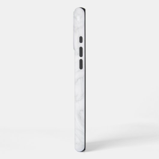 白大理石 iPhoneケース (左側面)