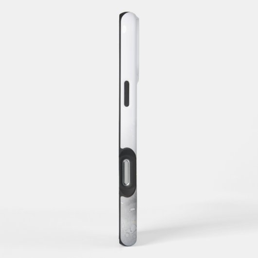 白大理石 iPhoneケース (右側面)