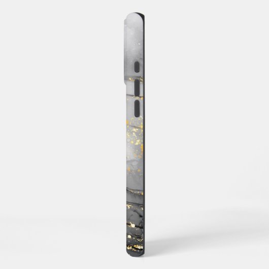 白大理石 iPhoneケース (左側面)