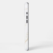 白大理石 iPhoneケース (左側面)