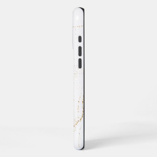 白大理石 iPhoneケース (左側面)