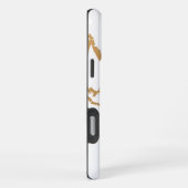 白大理石 iPhoneケース (右側面)