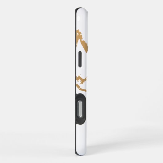 白大理石 iPhoneケース (右側面)