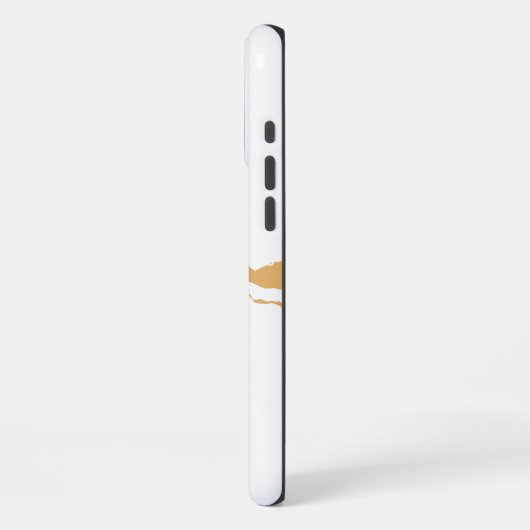 白大理石 iPhoneケース (左側面)