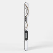 白大理石 iPhoneケース (右側面)