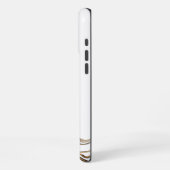 白大理石 iPhoneケース (左側面)