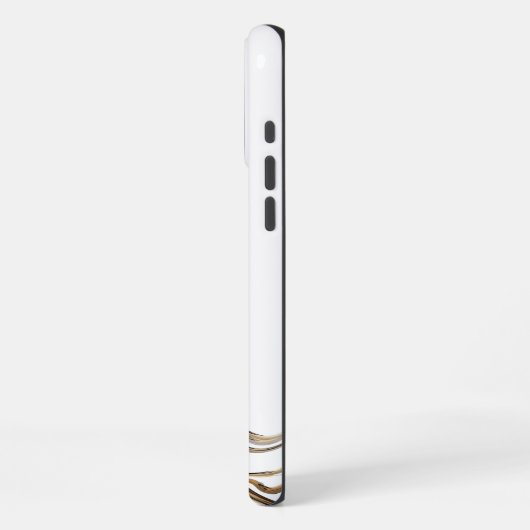 白大理石 iPhoneケース (左側面)