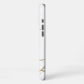 白大理石 iPhoneケース (左側面)