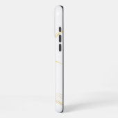 白大理石 iPhoneケース (左側面)