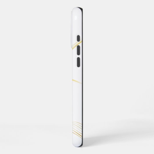 白大理石 iPhoneケース (左側面)