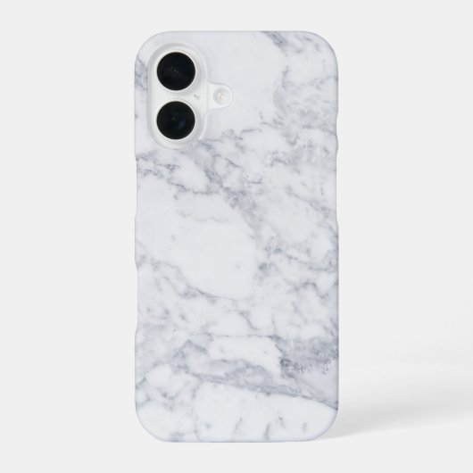 白大理石 iPhone 16ケース (裏面)