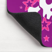 白女の子らしスカルマンガーブレーカラーマウスパッド マウスパッド (コーナー)