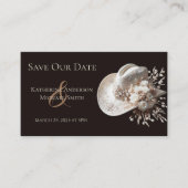 白女性のカーボーイ帽子(花結婚付) 名刺 (正面)