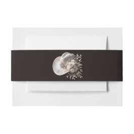 白女性のカーボーイ帽子(花結婚付) 招待状ベリーバンド