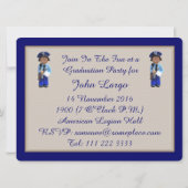 白女警察学院卒業招待状 招待状 (裏面)