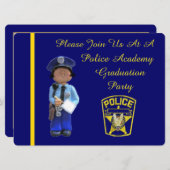 白女警察学院卒業招待状 招待状 (正面/裏面)