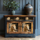 白威厳のある一角冬ファンタジー雪の森 薄葉紙