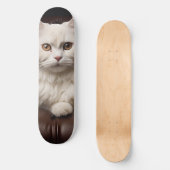 白威厳のある猫 スケートボード (正面)