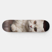 白威厳のある猫 スケートボード (横)