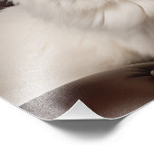 白威厳のある猫 フォトプリント            (角)