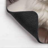 白威厳のある猫 マウスパッド (コーナー)