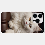 白威厳のある猫 Case-Mate iPhoneケース (裏面 (横))