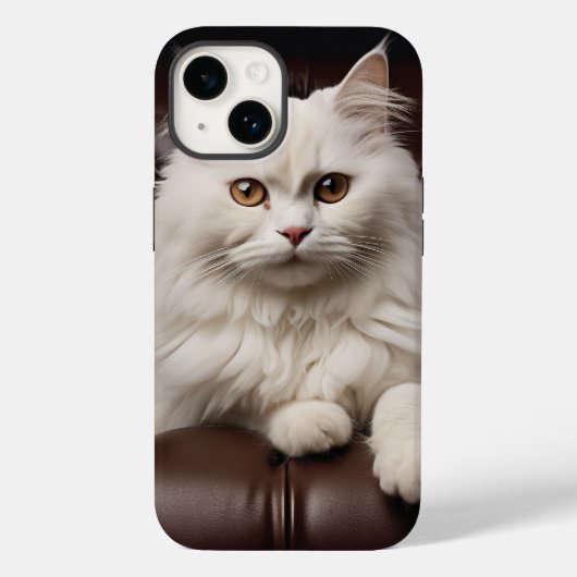 白威厳のある猫 Case-Mate iPhoneケース (裏面)