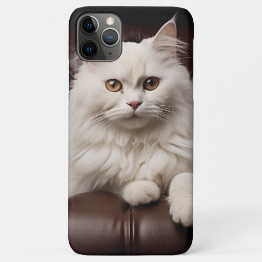 白威厳のある猫 Case-Mate iPhoneケース (裏面)
