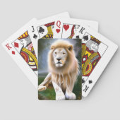 白威厳のある獅子エーテル美術 トランプ (裏面)