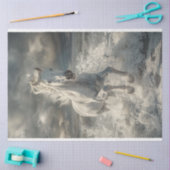 白威厳のある馬の切り離 薄葉紙 (クラフト)