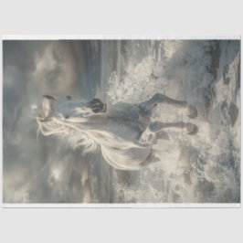 白威厳のある馬の切り離 薄葉紙