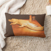 白子のわに枕 ランバークッション (ブランケット)