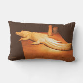 白子のわに枕 ランバークッション (裏面)