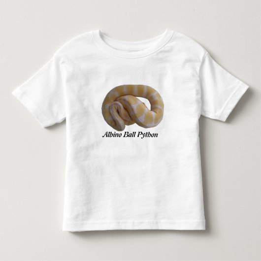 白子の球の大蛇の幼児のTシャツ トドラーTシャツ (正面)
