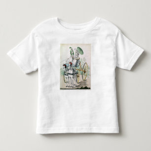 白子ガウンを着た若い女性が二人 トドラーTシャツ