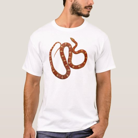白子雑多なCornsnake Tシャツ (正面)