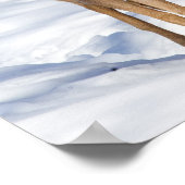 白尾の鹿があなたを見て(クローズアップ) ポスター (角)