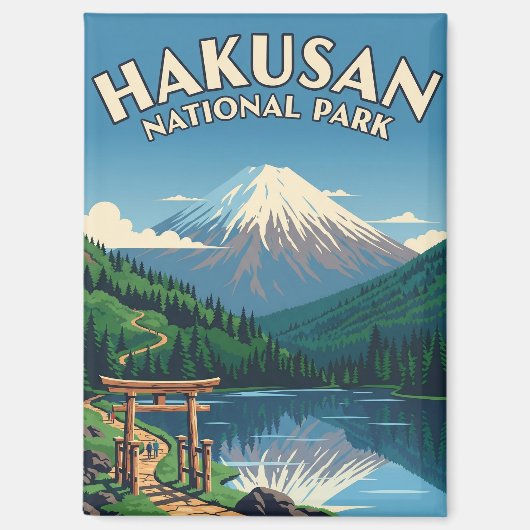 白山国立公園 マグネット (正面)