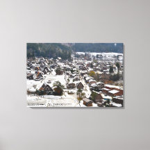 白川郷雪の村 日本旅行の風景