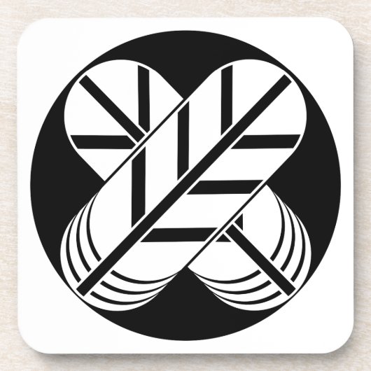 白川鷹の羽 コースター (正面)