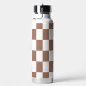 白市松模様にとモカ・ムースの模様 ウォーターボトル (右面)