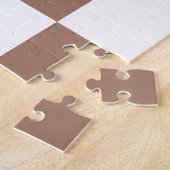 白市松模様にとモカ・ムースの模様 ジグソーパズル (側面)