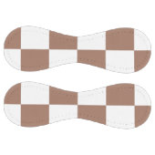 白市松模様にとモカ・ムースの模様 ソフトボール (パネル)