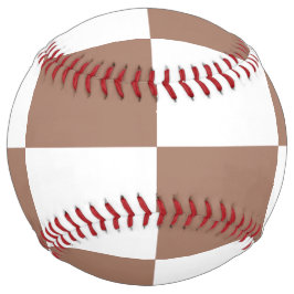 白市松模様にとモカ・ムースの模様 ソフトボール