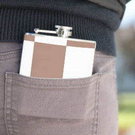 白市松模様にとモカ・ムースの模様 フラスク