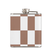 白市松模様にとモカ・ムースの模様 フラスク (裏面)