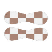 白市松模様にとモカ・ムースの模様 野球ボール (パネル)