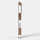 白市松模様にとモカ・ムースの模様 Case-Mate iPhoneケース (裏面 / 右)