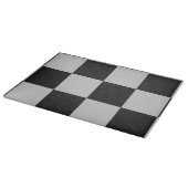 白市松模様にと白の正方形またはカスタム色 カッティングボード (角)