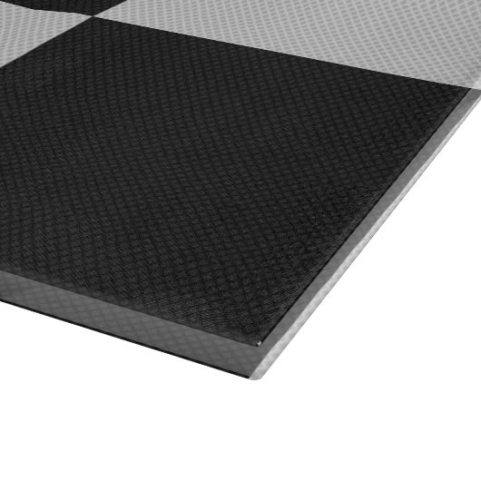 白市松模様にと白の正方形またはカスタム色 カッティングボード (角)